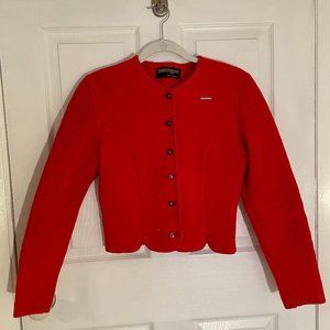 Vintage Geiger Wool Sweater (Color: Red, Size: SM/M)